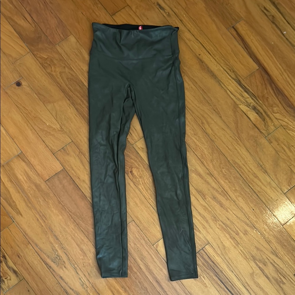 SPANX Forest Green High-Rise Leggings